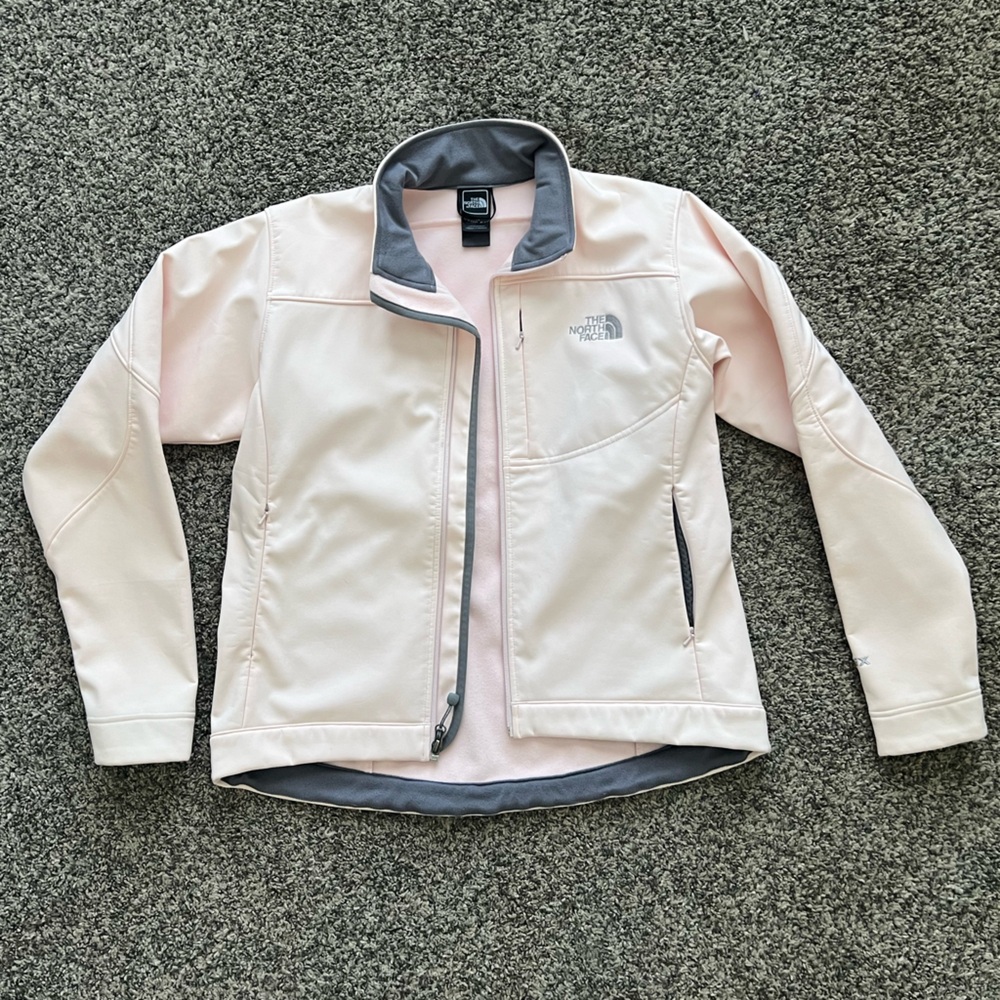 NorthFace Light Pink Fleece Lined Jacked SIZE MEDIUM